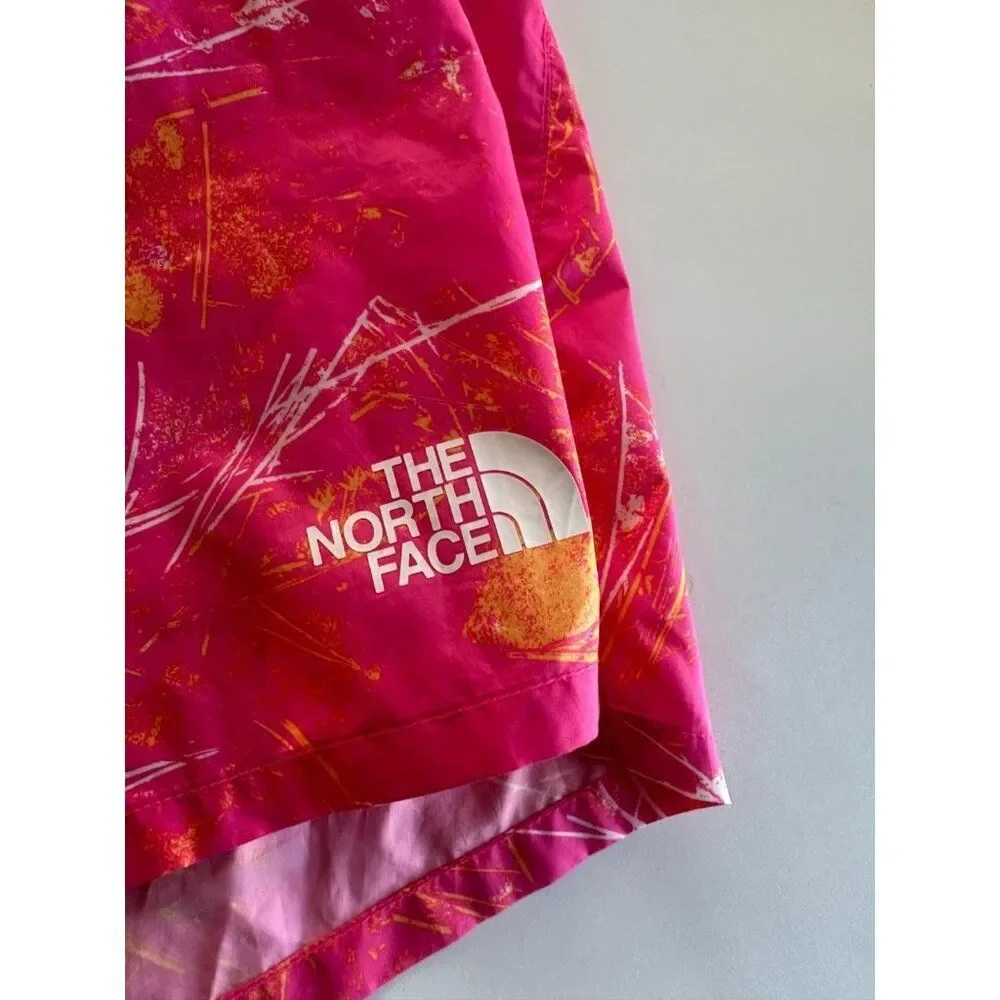 The North Face Pink Men's Swim Trunks LG Back Pocket Lined Drawstring Resortcore